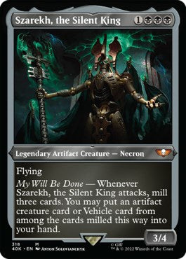 Szarekh, the Silent King (Display Commander) (Foil Etched) - Thick Stock