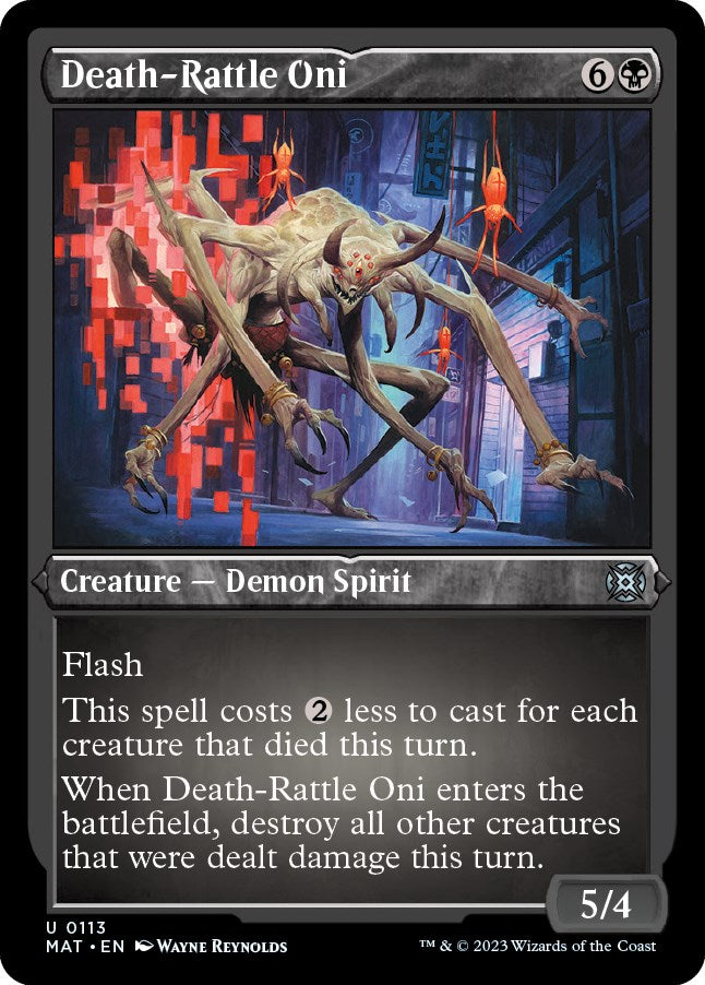 Death-Rattle Oni (Foil Etched)