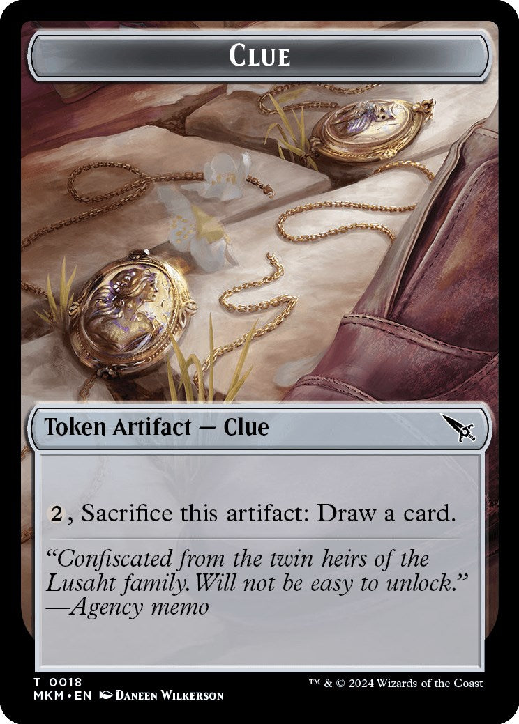 Clue (0018) // A 0045 Double-Sided Token