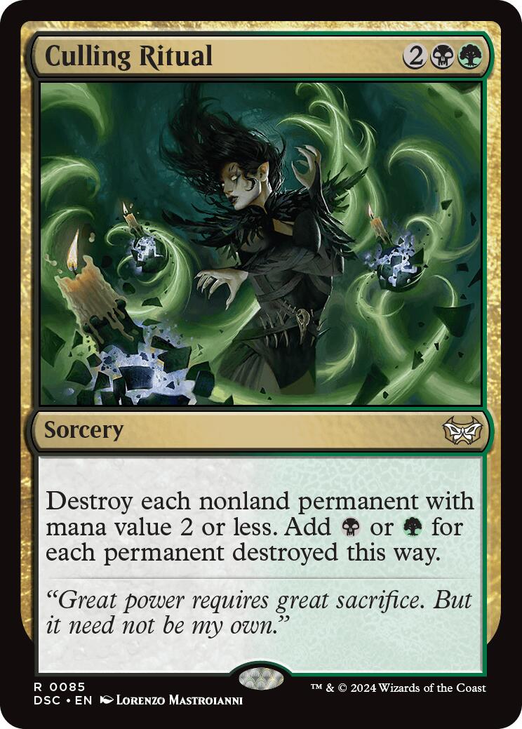 MTG　死の影　定業 / Culling Ritual　Despark Promo] Culling Ritual, Despark (Final Fantasy Commander