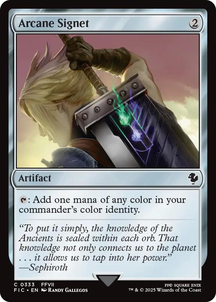 arcane cards mtg Arcane Signet (0333) [FIC