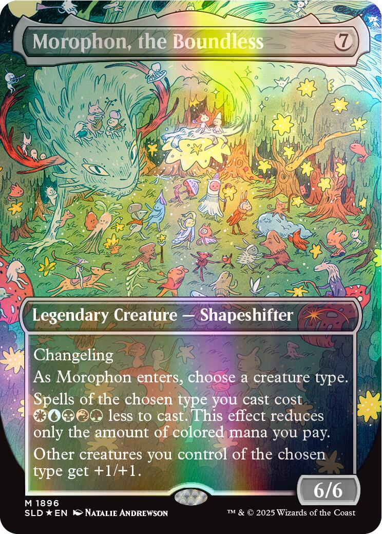 Morophon, the Boundless (Display Commander) - Thick Stock (Double Rainbow Foil)