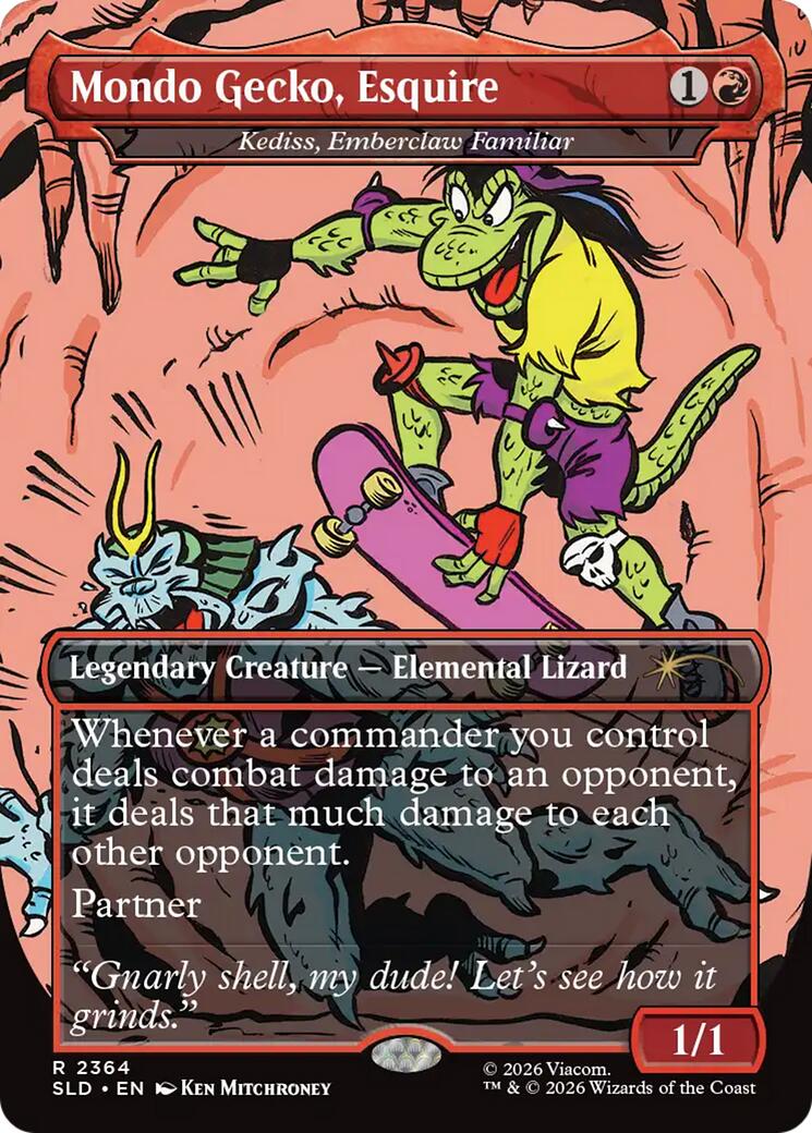Mondo Gecko, Esquire - Kediss, Emberclaw Familiar