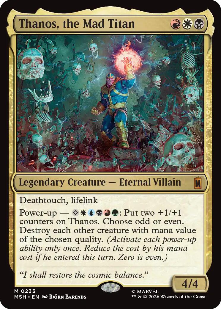 Thanos, the Mad Titan [MSH - 233] – Magic Market Canada