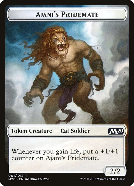 Ajani's Pridemate Token [M20 - 1]