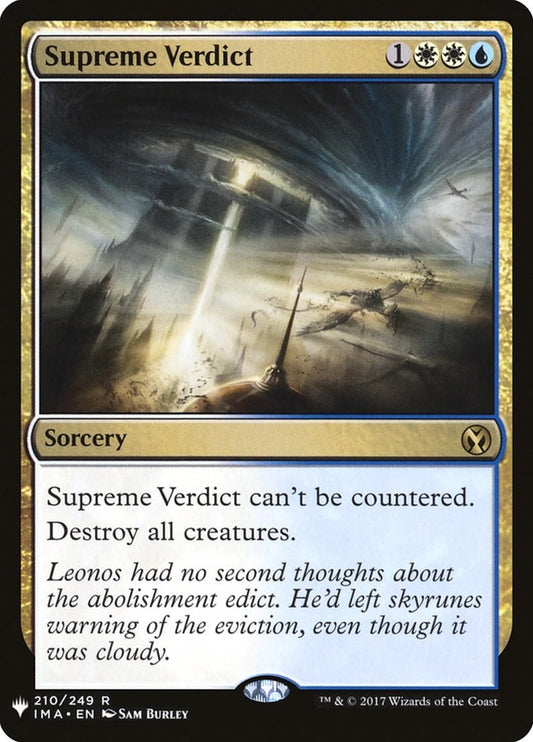 Supreme Verdict [LIST - 210]