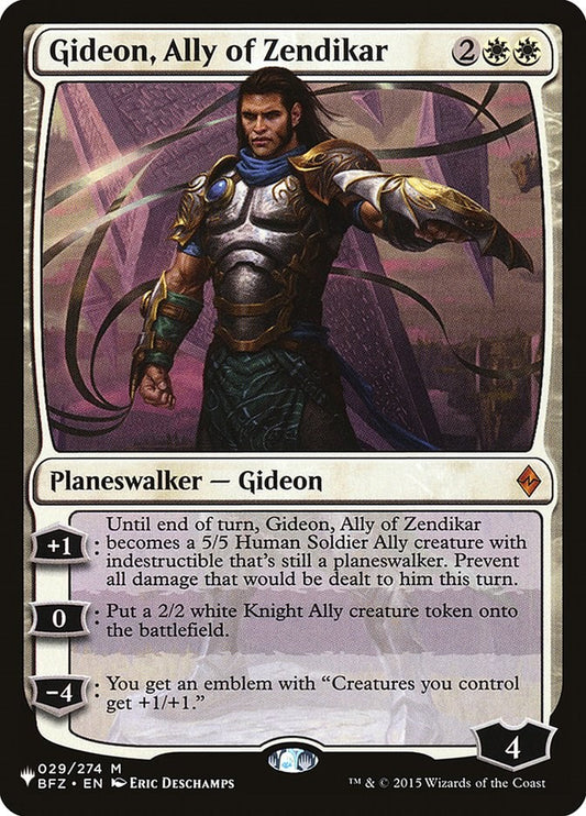Gideon, Ally of Zendikar [LIST - 29]