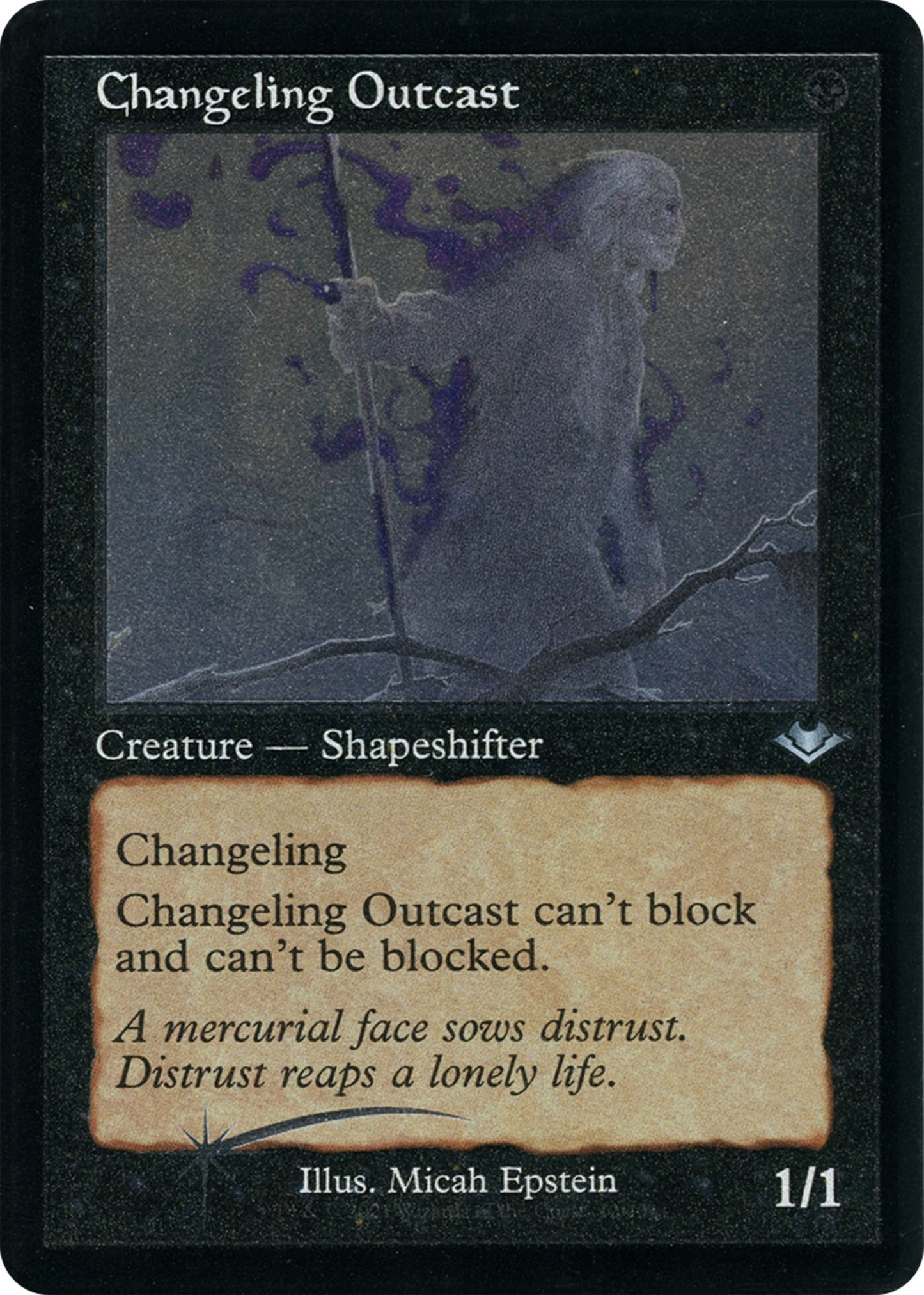 Changeling Outcast (Retro Frame) (Foil Etched) [MH1 - 12]