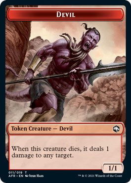 Devil // Icingdeath, Frost Tongue Double-Sided Token [AFR - 11 // 2]