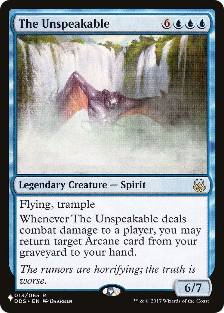 The Unspeakable [LIST - 13]