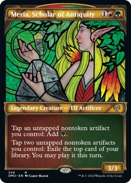 Meria, Scholar of Antiquity (Textured Foil) [DMU - 346]