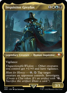Inquisitor Greyfax (Display Commander) (Foil Etched) - Thick Stock [40K - 320]