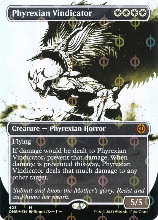Phyrexian Vindicator (Showcase) (Step-and-Compleat Foil) [ONE - 425]