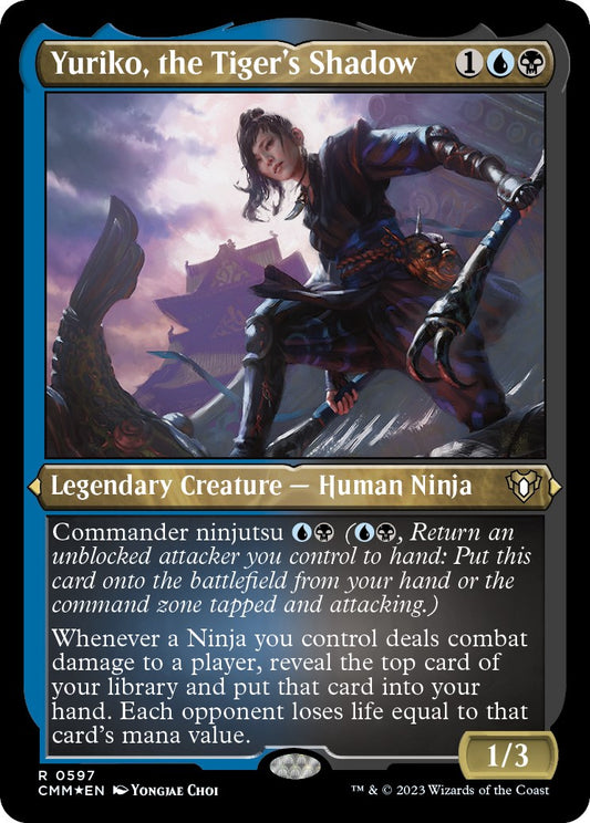 Yuriko, the Tiger's Shadow (Foil Etched) [CMM - 597]