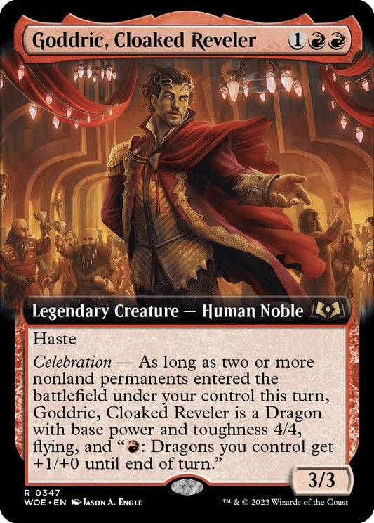 Goddric, Cloaked Reveler (Extended Art) [WOE - 347]
