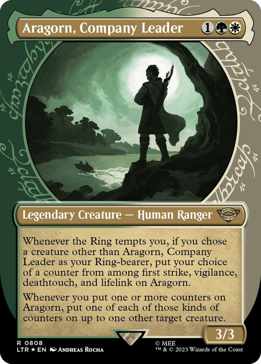 Aragorn, Company Leader (Showcase) (Surge Foil) [LTR - 808]