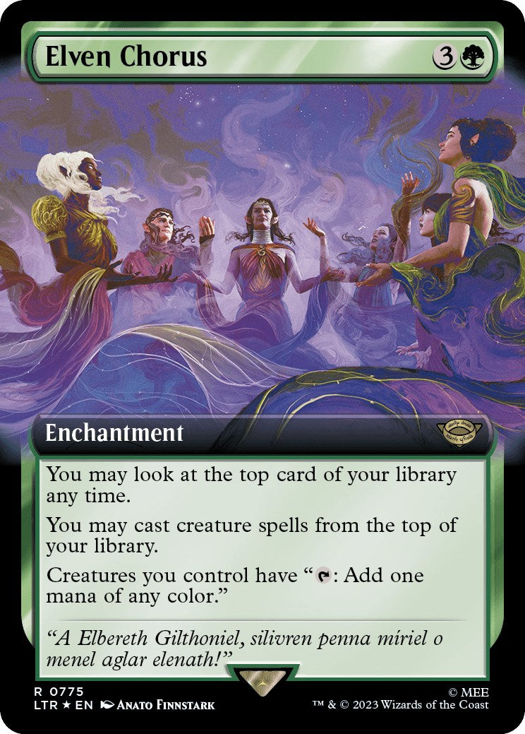 Elven Chorus (Extended Art) (Surge Foil) [LTR - 775]