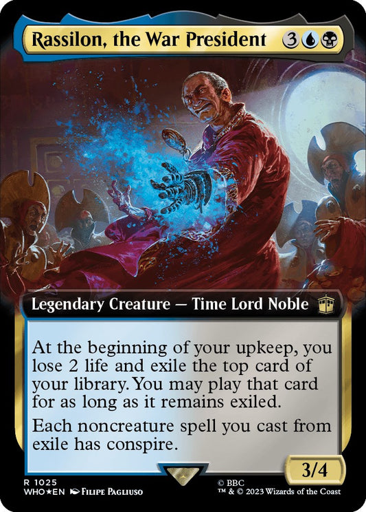 Rassilon, the War President (Extended Art) (Surge Foil) [WHO - 1025]
