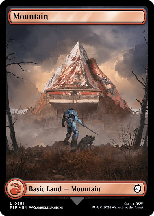 Mountain (0851) (Surge Foil) [PIP - 851]