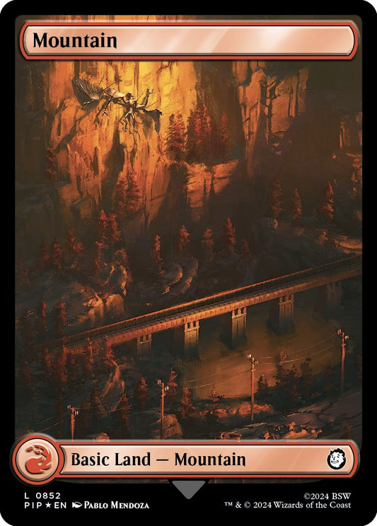 Mountain (0852) (Surge Foil) [PIP - 852]