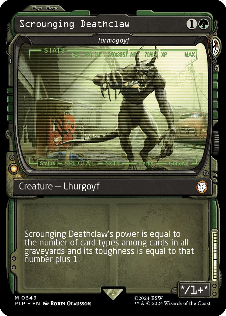 Scrounging Deathclaw - Tarmogoyf (Showcase) [PIP - 349]