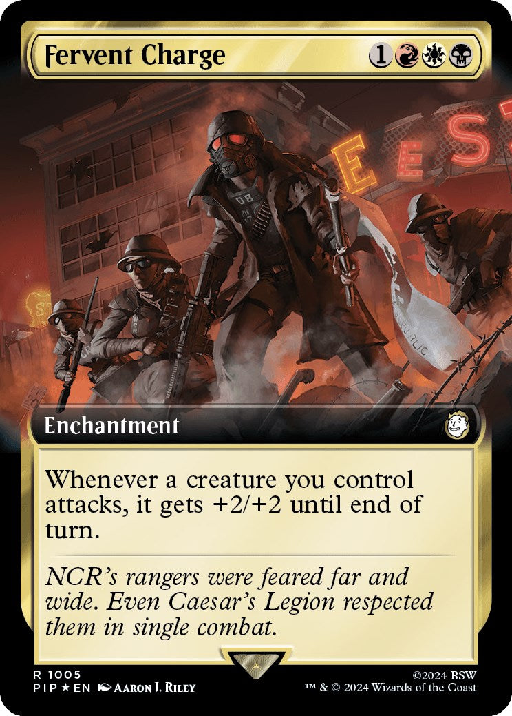 Fervent Charge (Extended Art) (Surge Foil) [PIP - 1005]