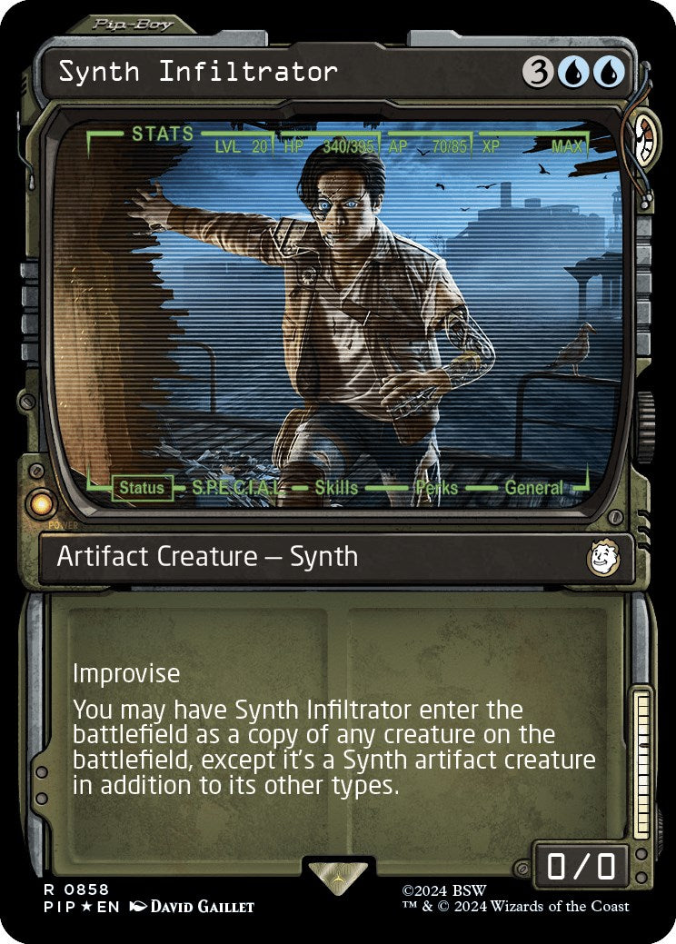 Synth Infiltrator (Showcase) (Surge Foil) [PIP - 858]