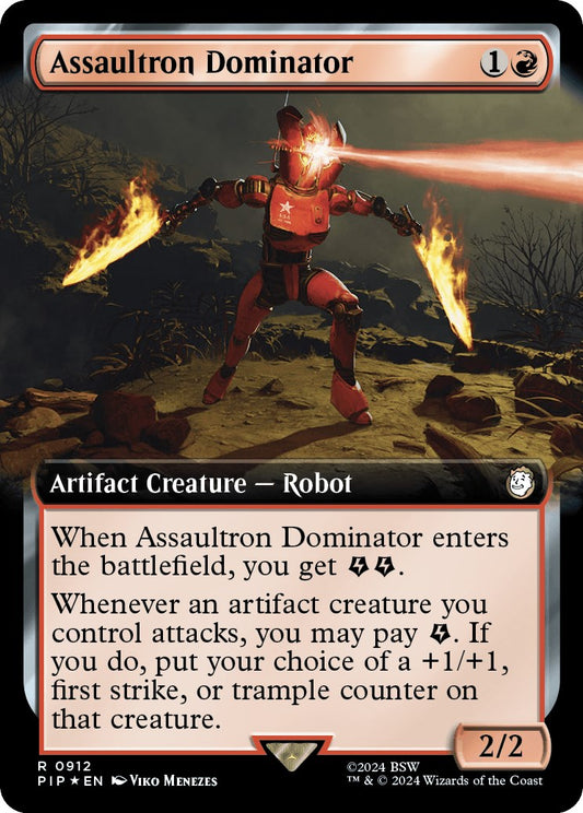 Assaultron Dominator (Extended Art) (Surge Foil) [PIP - 912]