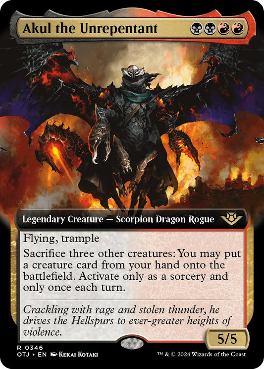 Akul the Unrepentant (Extended Art) [OTJ - 346]