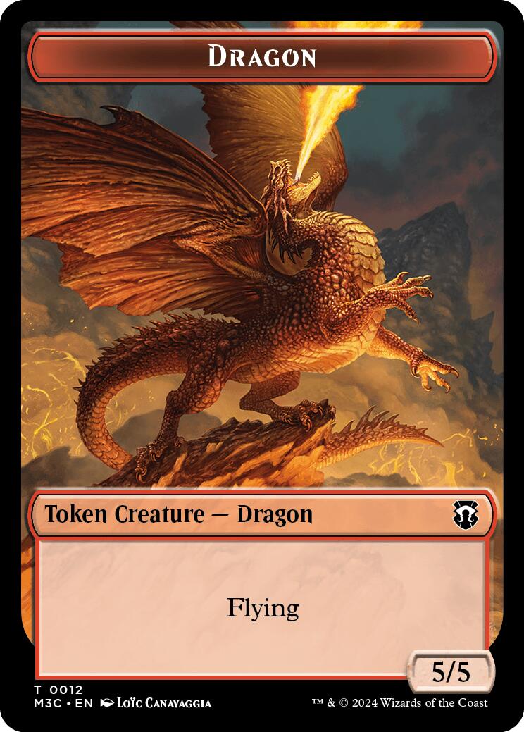 Dragon // Shapeshifter (0008) Double-Sided Token