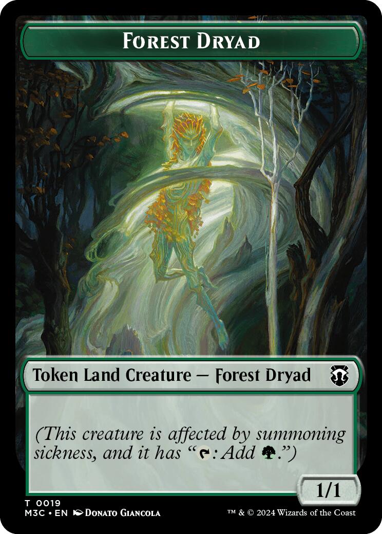 Forest Dryad // Boar Double-Sided Token