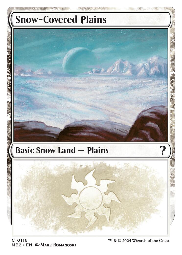 Snow-Covered Plains (White Border) [MB2 - 116]