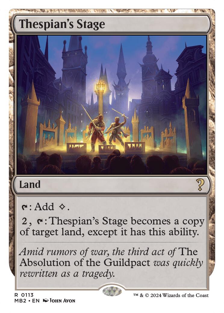Thespian's Stage (White Border) [MB2 - 113]