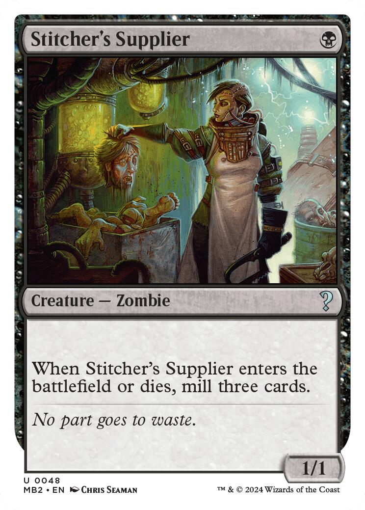 Stitcher's Supplier (White Border) [MB2 - 48]