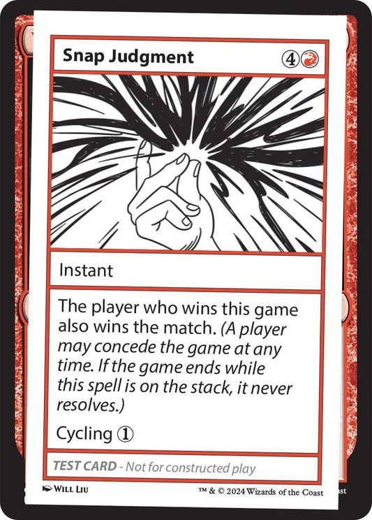 Snap Judgment [MB2PC - N/A]