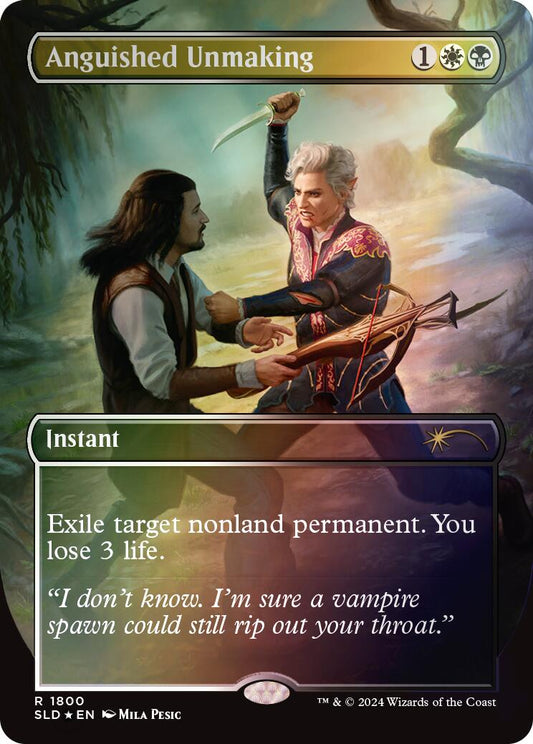 Anguished Unmaking (1800) (Rainbow Foil) [SLD - 1800]