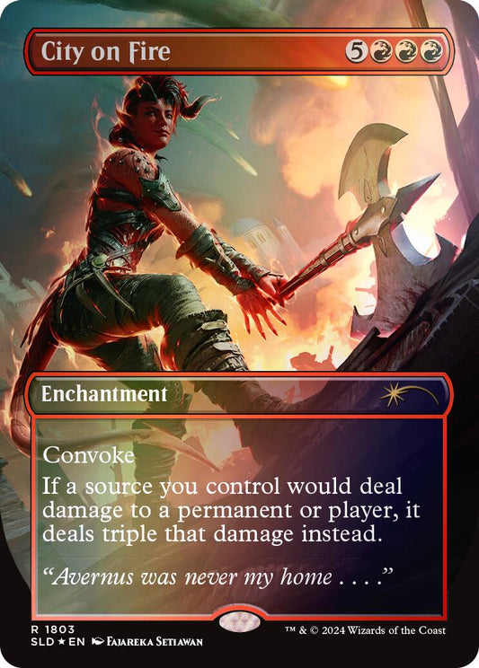City on Fire (Rainbow Foil) [SLD - 1803]