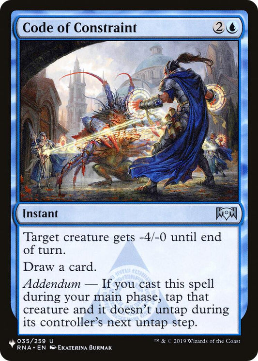 Code of Constraint [LIST - 035/259]