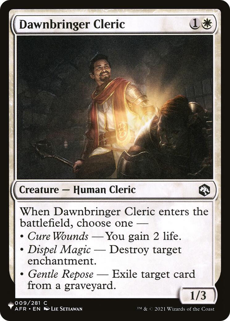 Dawnbringer Cleric [LIST - 009/281]