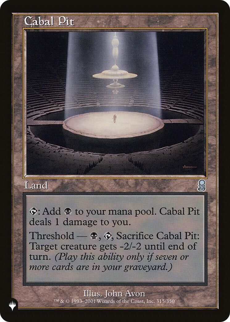 Cabal Pit [LIST - 315/350]
