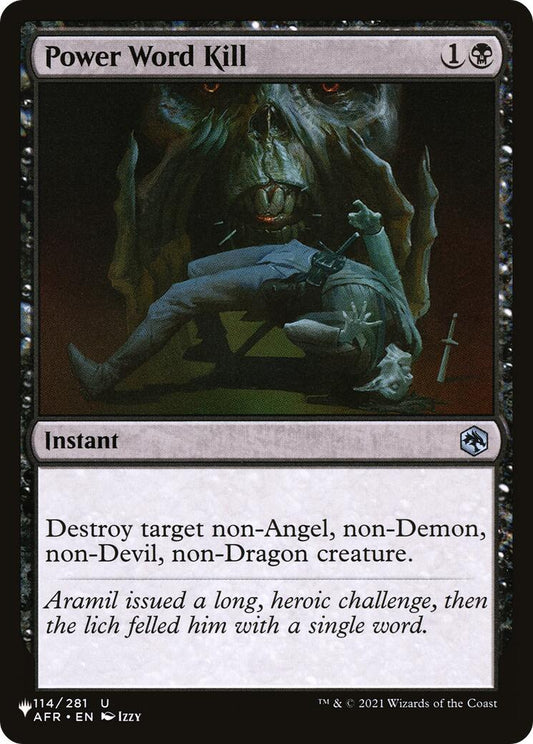 Power Word Kill [LIST - 114/281]