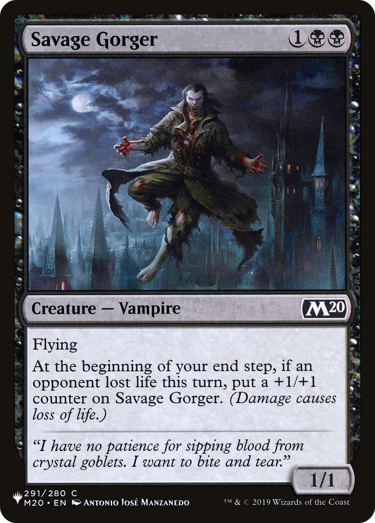 Savage Gorger [LIST - 291/280]