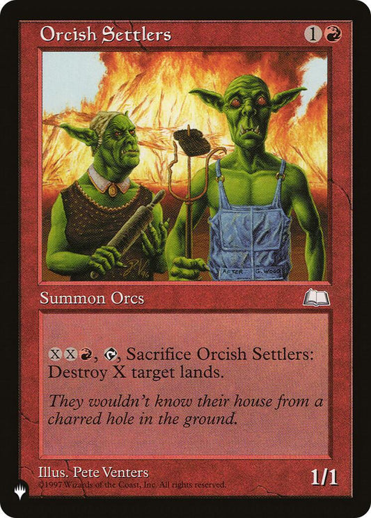 Orcish Settlers [LIST]
