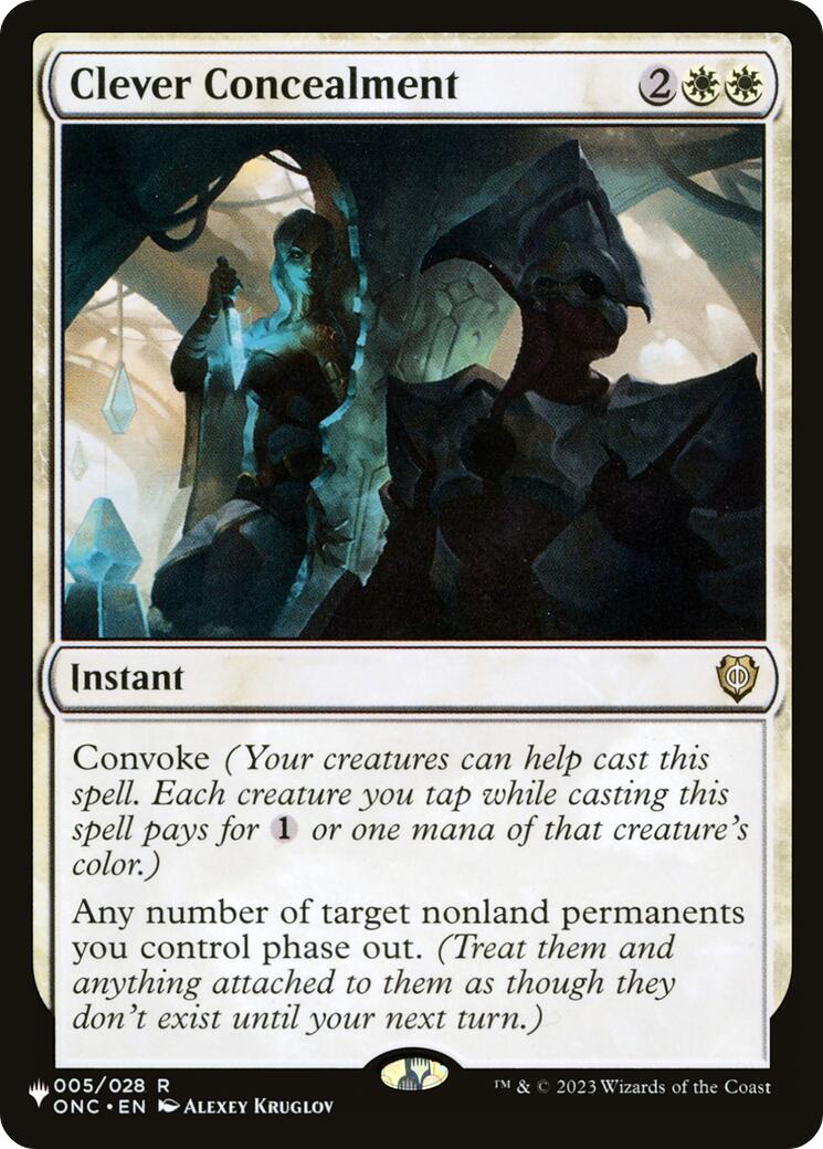 Clever Concealment [LIST - 5]