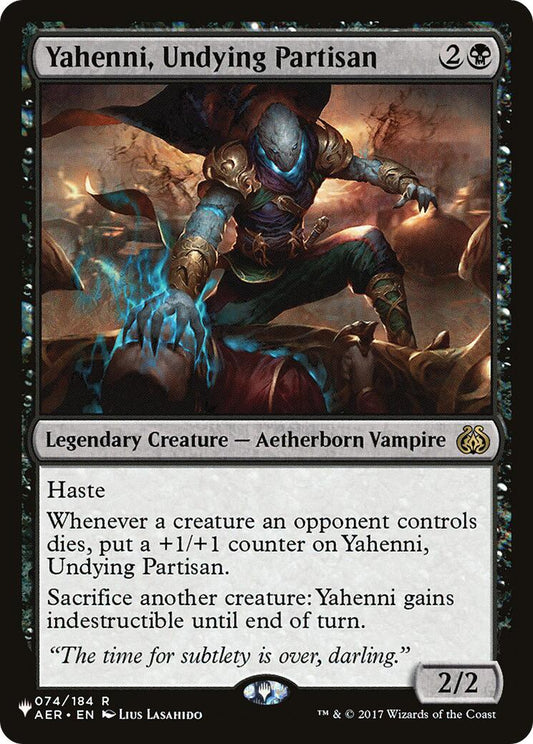 Yahenni, Undying Partisan [LIST - 74]