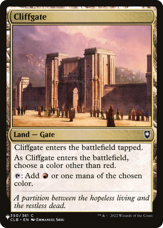 Cliffgate [LIST - 350]