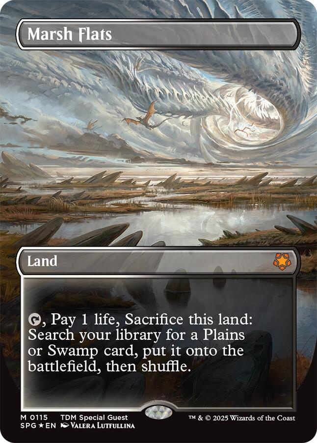 Marsh Flats (Borderless) (Dragonscale Foil) [SPG - 115]