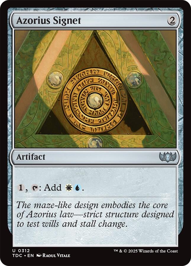 Azorius Signet [TDC - 312]