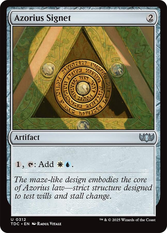 Azorius Signet [TDC - 312]