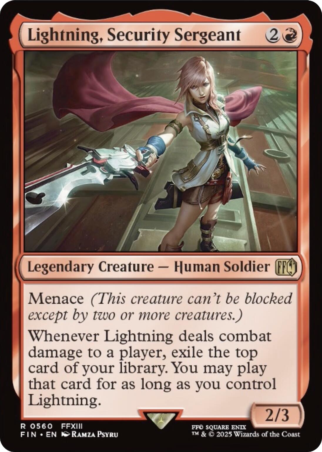 Lightning, Security Sergeant [FIN - 560]